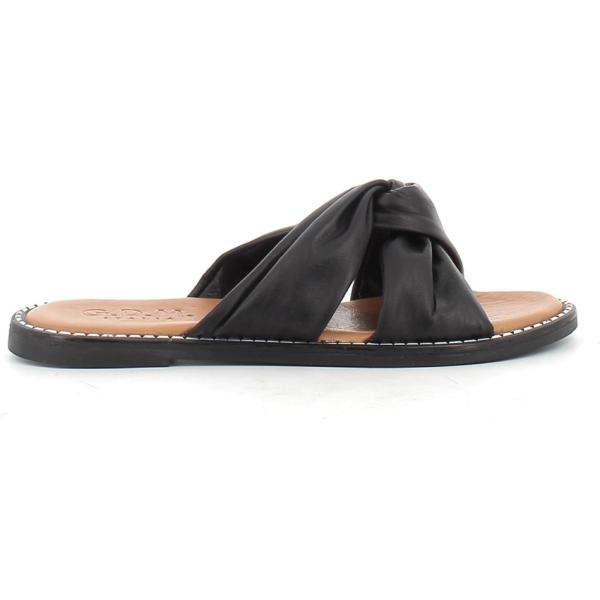 sandali in pelle Gdm grigio