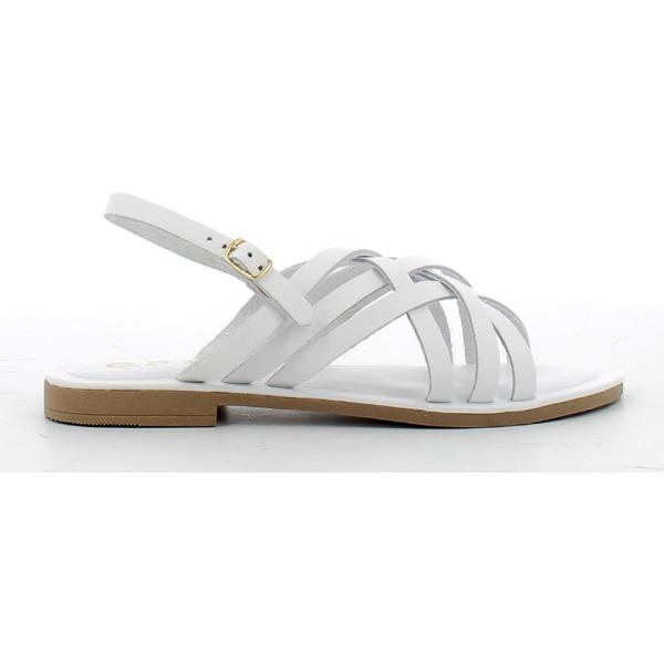 sandali in pelle Gdm bianco