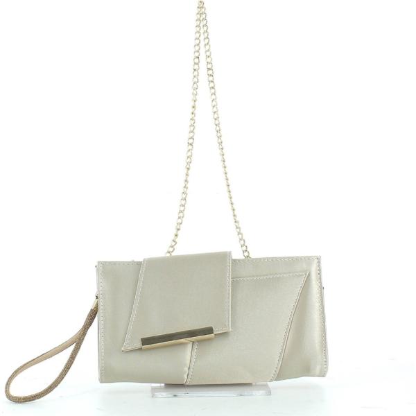 clutch Giulia De Mille grigio