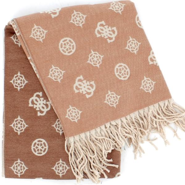 sciarpe Guess marrone con stampe