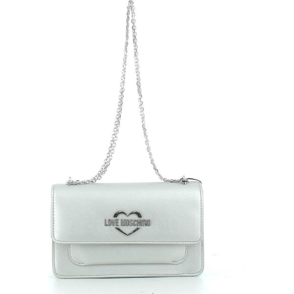 clutch Love Moschino grigio