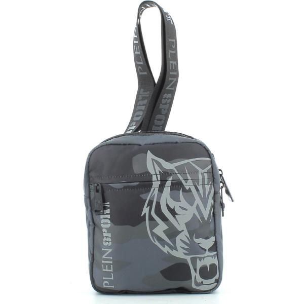 borse sportive Plein Sport grigio military