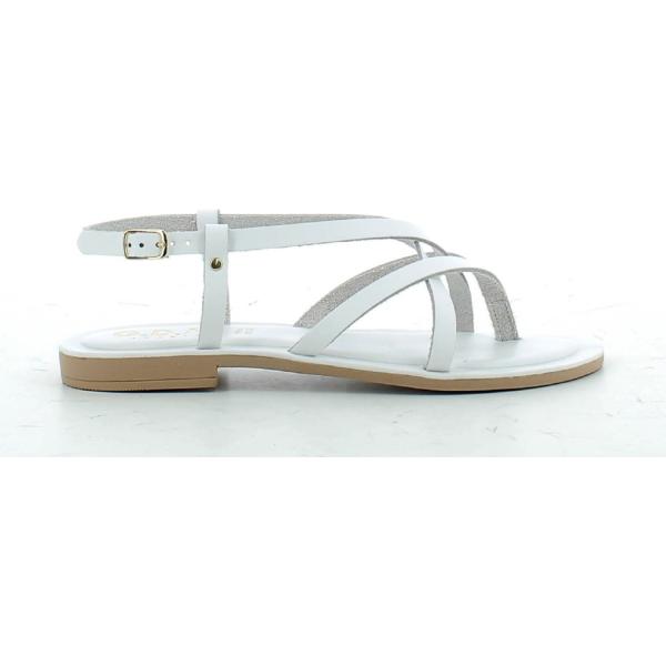 sandali in pelle Gdm bianco