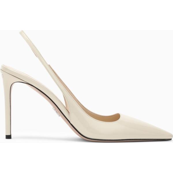 décolleté Prada bianco con stampe