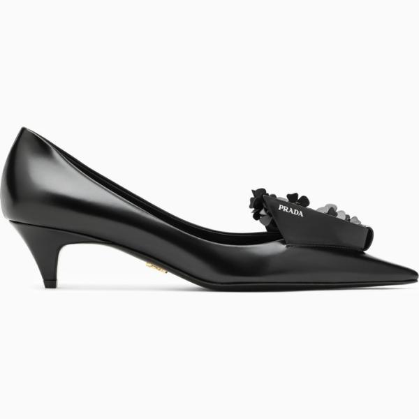 scarpe col tacco Prada grigio a fiori