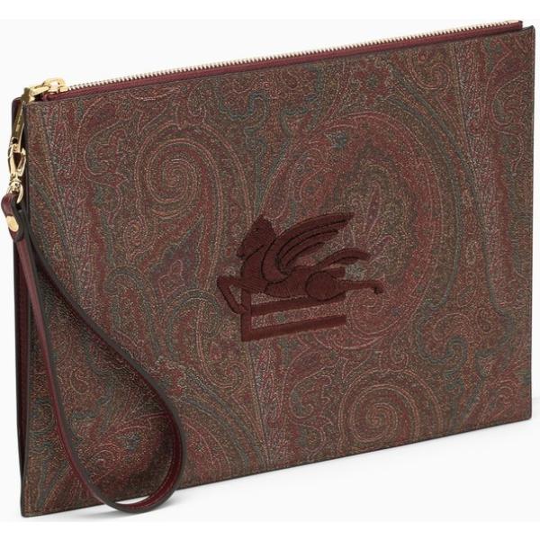 pochette Etro marrone paisley