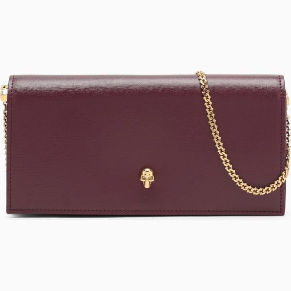 clutch Alexander McQueen marrone