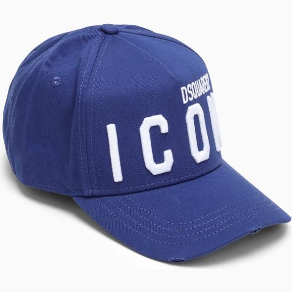 cappelli Dsquared2 blu con stampe