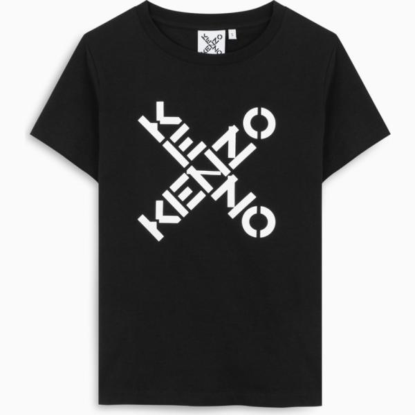 t-shirt Kenzo nero con stampe
