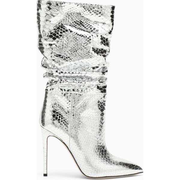 stivali Paris Texas grigio serpente