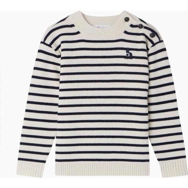 maglieria Bonpoint bianco a righe