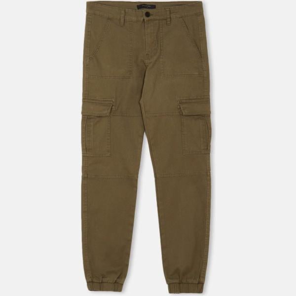 pantaloni cargo Calliope marrone tinta unita