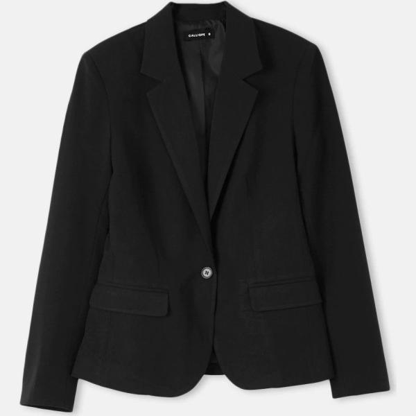 blazer Calliope nero tinta unita