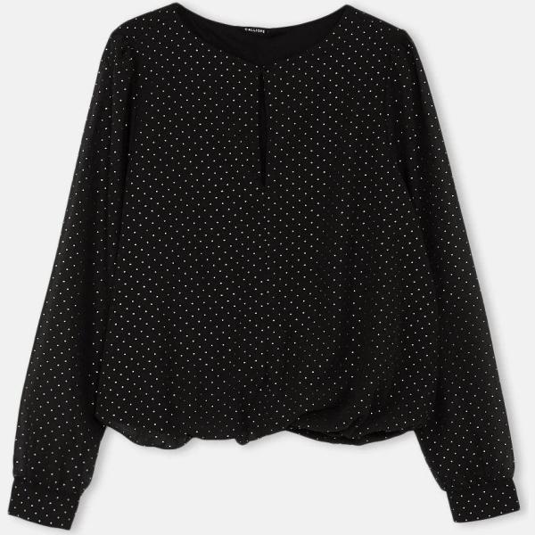 bluse Calliope nero con stampe