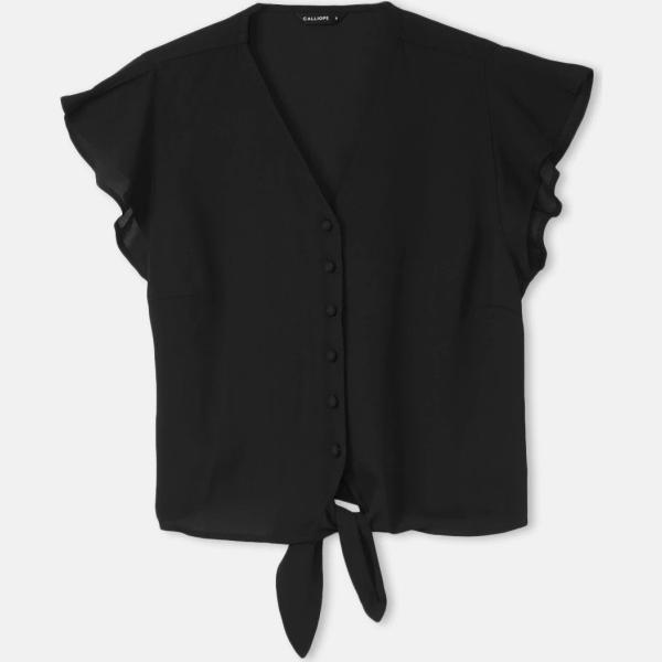 camicie a manica corta Calliope nero