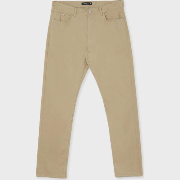 pantaloni Calliope marrone tinta unita