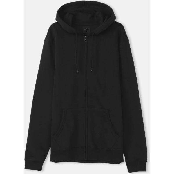 felpe con cappuccio Calliope nero tinta unita