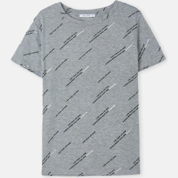 t-shirt Calliope grigio con stampe