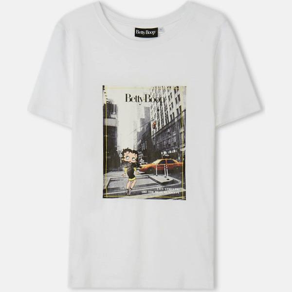 t-shirt Calliope bianco con stampe