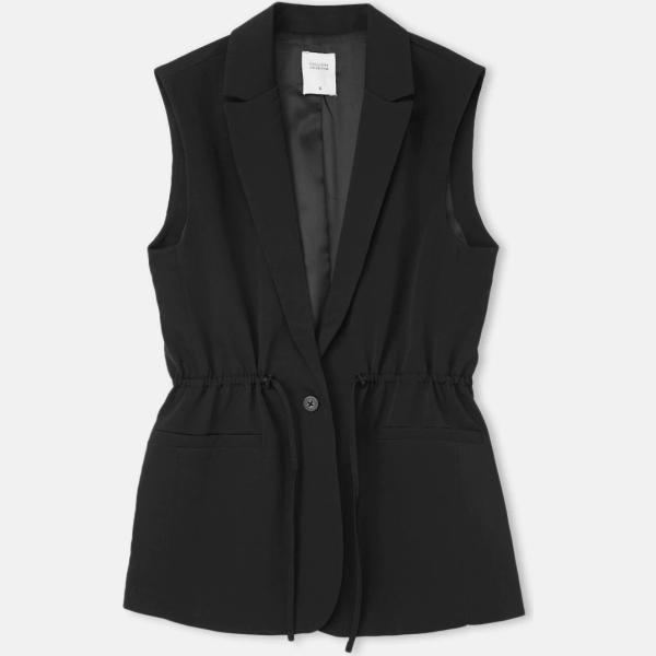 gilet Calliope nero tinta unita