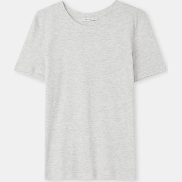 t-shirt Calliope grigio tinta unita