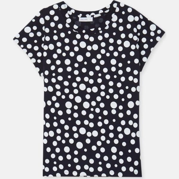 t-shirt Calliope nero a pois