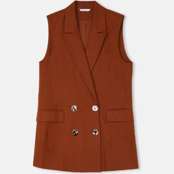 gilet Calliope rosso tinta unita