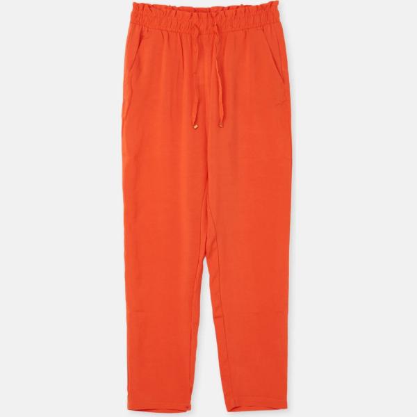 pantaloni Calliope rosso tinta unita