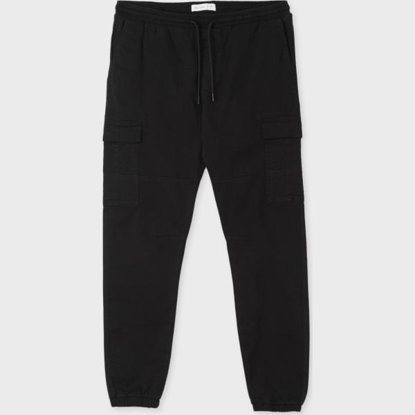pantaloni Calliope nero tinta unita