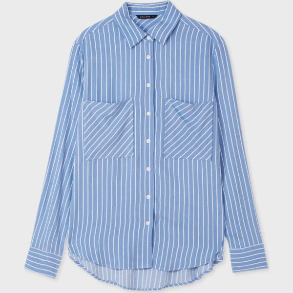 camicie Calliope blu a righe