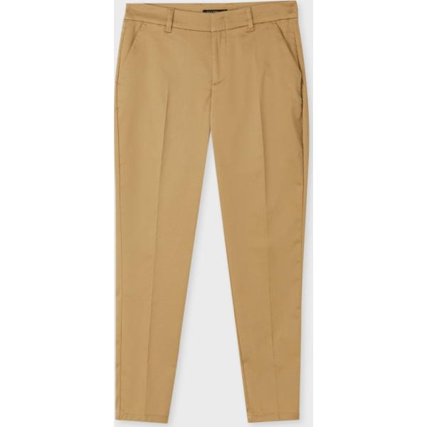 pantaloni Calliope marrone tinta unita