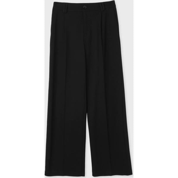 pantaloni a palazzo Calliope nero tinta unita
