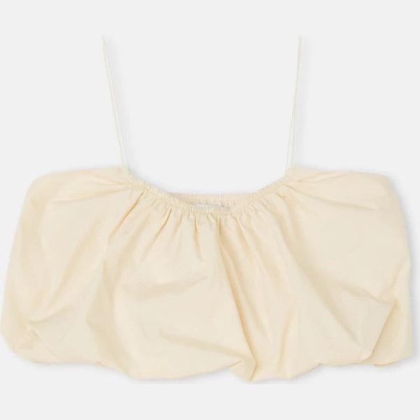 top Calliope bianco tinta unita