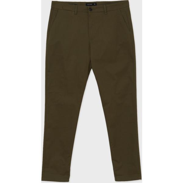 pantaloni chino Calliope verde tinta unita
