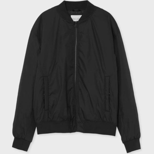 bomber Calliope nero tinta unita