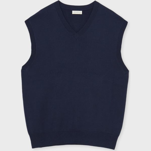 gilet Calliope blu tinta unita