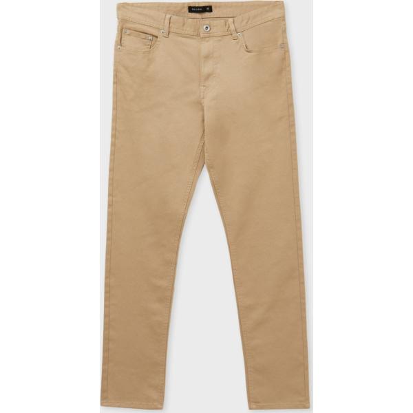 pantaloni Calliope marrone tinta unita