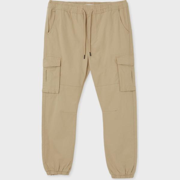 pantaloni cargo Calliope marrone tinta unita