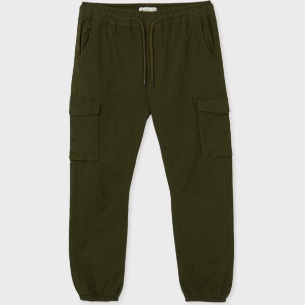 pantaloni cargo Calliope marrone tinta unita