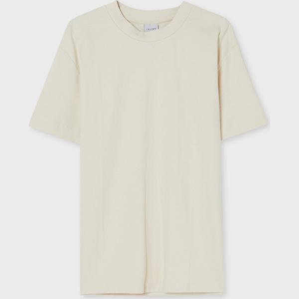 t-shirt Calliope bianco tinta unita