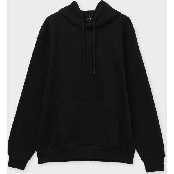 felpe con cappuccio Calliope nero tinta unita