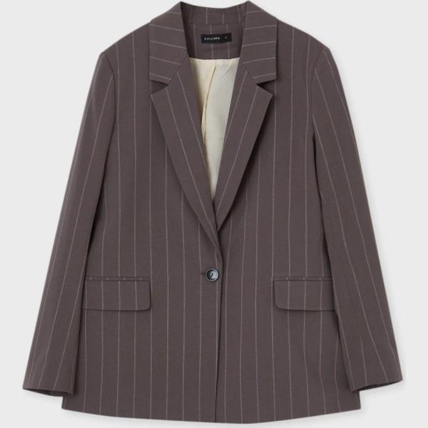 blazer Calliope grigio a righe