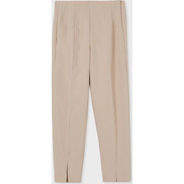 pantaloni Calliope marrone tinta unita