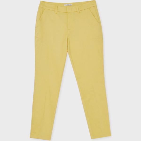 pantaloni Calliope giallo tinta unita