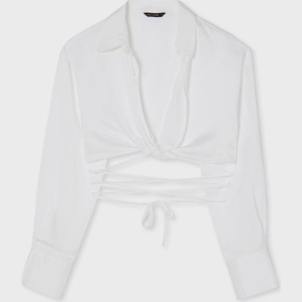 camicie Calliope bianco tinta unita