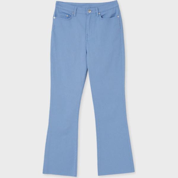 pantaloni Calliope blu tinta unita