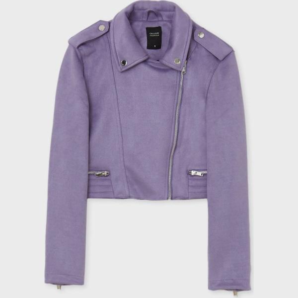 cappotti Calliope viola tinta unita