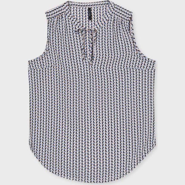 top Calliope multicolore geometrica
