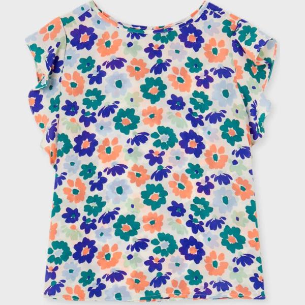 bluse Calliope bianco a fiori