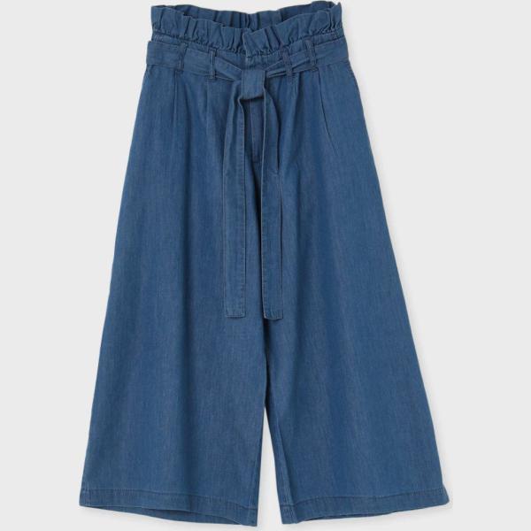 pantaloni Calliope blu tinta unita